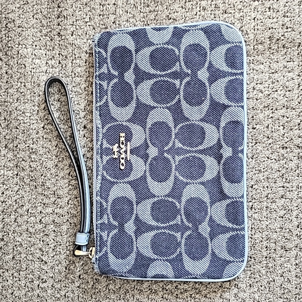 Coach Denim Wristlet
